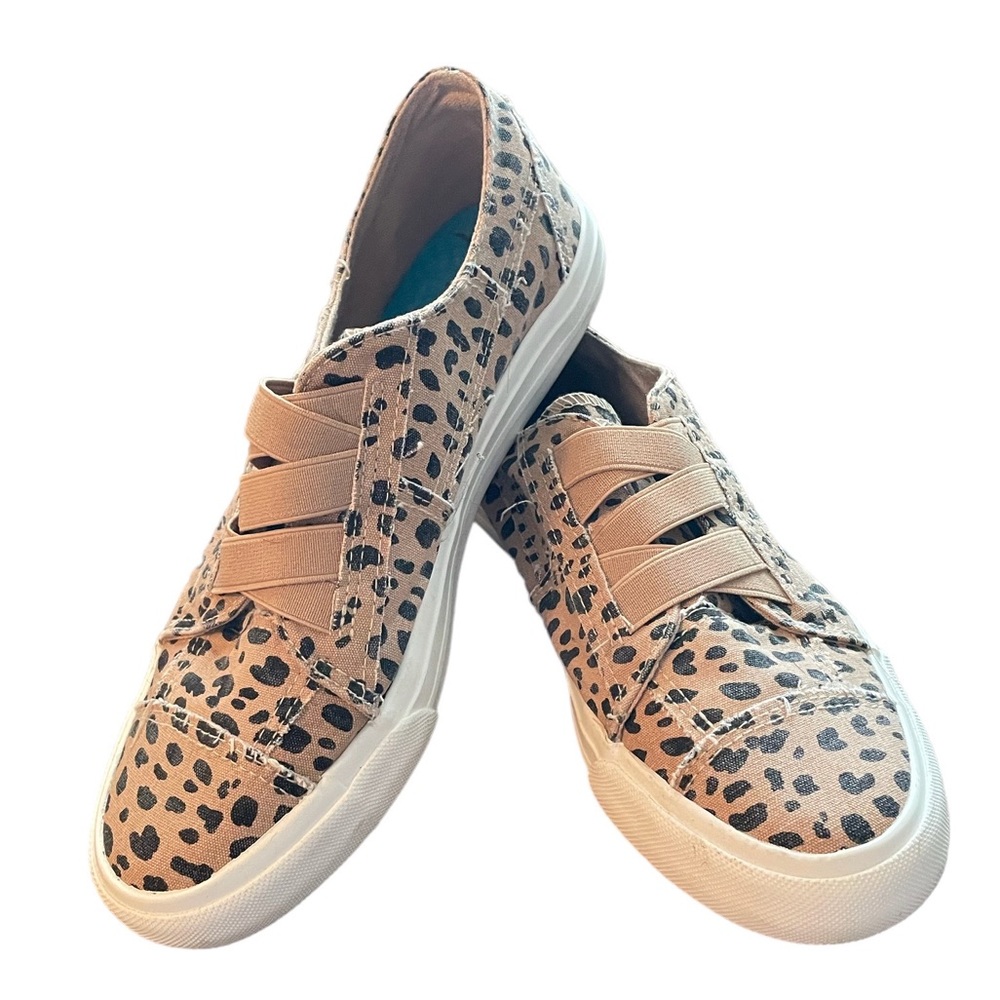 Blowfish Leopard Dotted Slip Ons